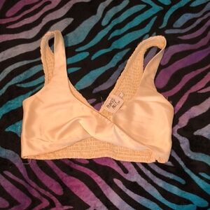 NWT Princess Polly | Cream Satin Bralette and Pants Co-ord Set